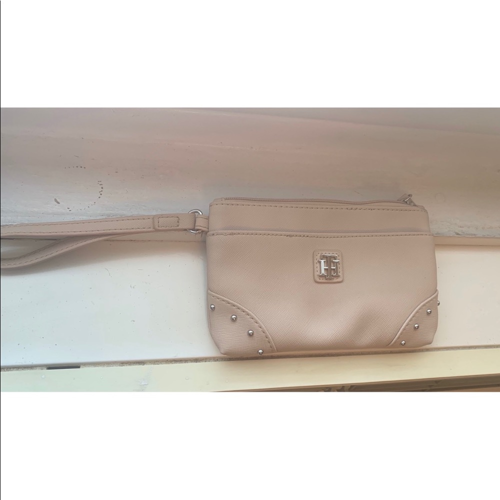 Blush Tommy Hilfiger wristlet